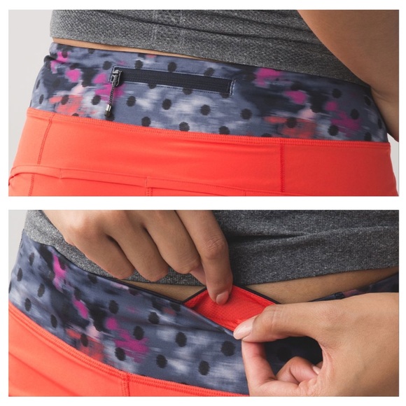 2/$50🍑 LULULEMON Red and Patterned Speed Shorts - Picture 9 of 9